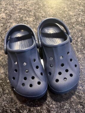 Kids Navy Blue Clock Sandals
